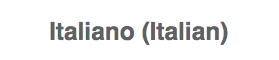 italian language image